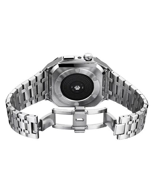 Apple Watch ステンレス一体型ケースバンド｜T0004-Silver