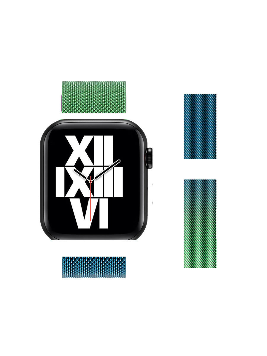 【磁力で簡単装着】ミラネーゼマグネットバンド【Apple Watch】T0034