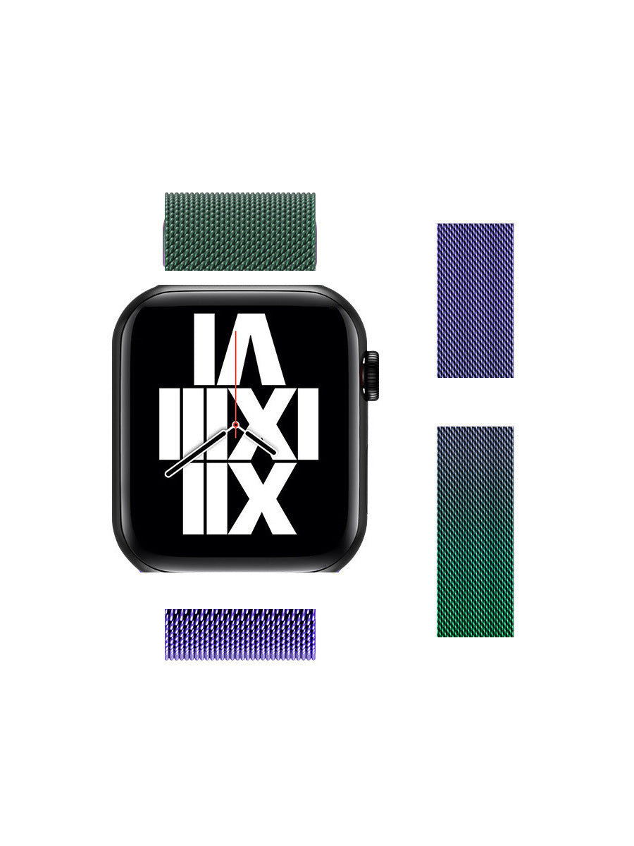 【磁力で簡単装着】ミラネーゼマグネットバンド【Apple Watch】T0034