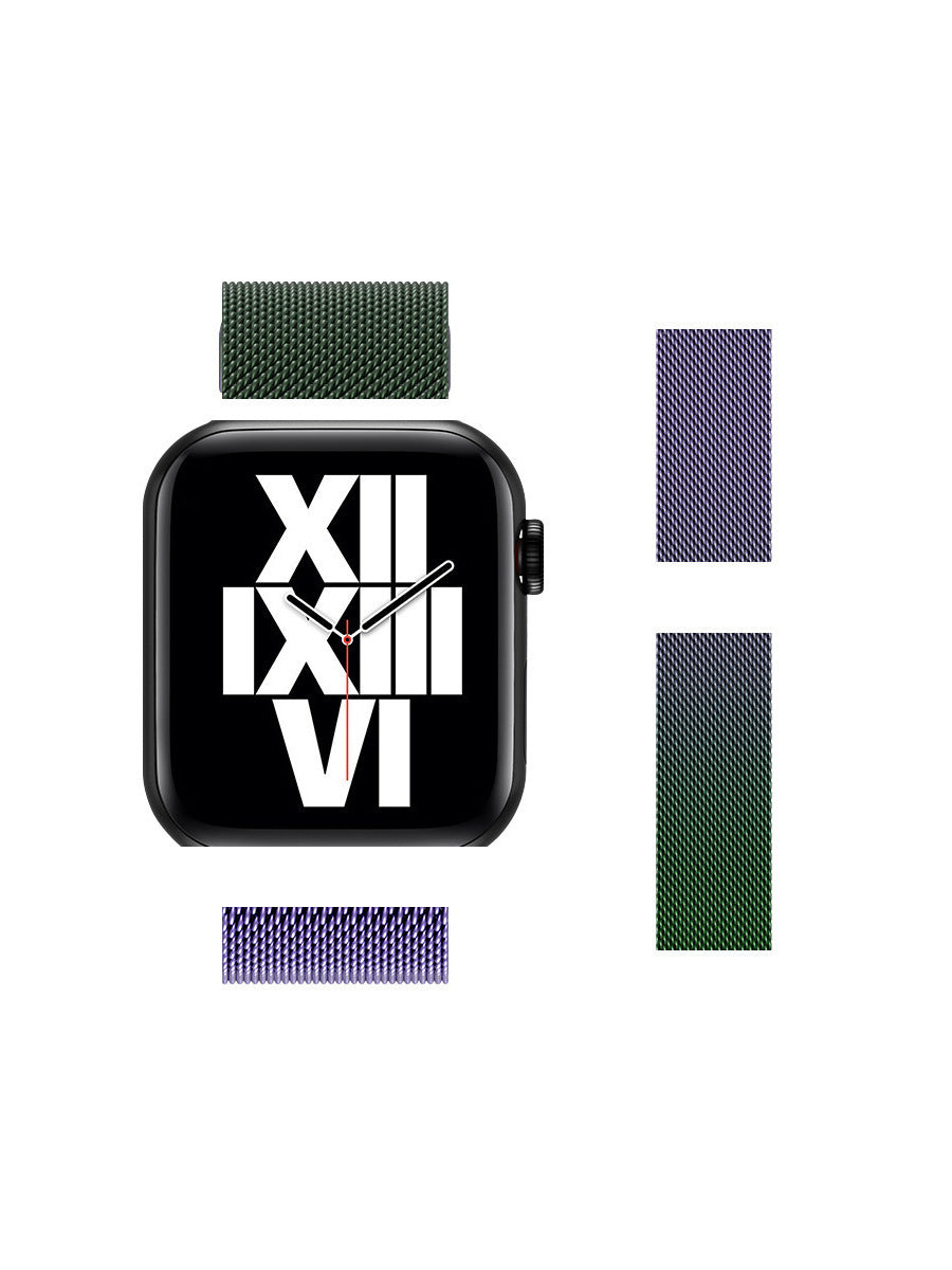 【磁力で簡単装着】ミラネーゼマグネットバンド【Apple Watch】T0034