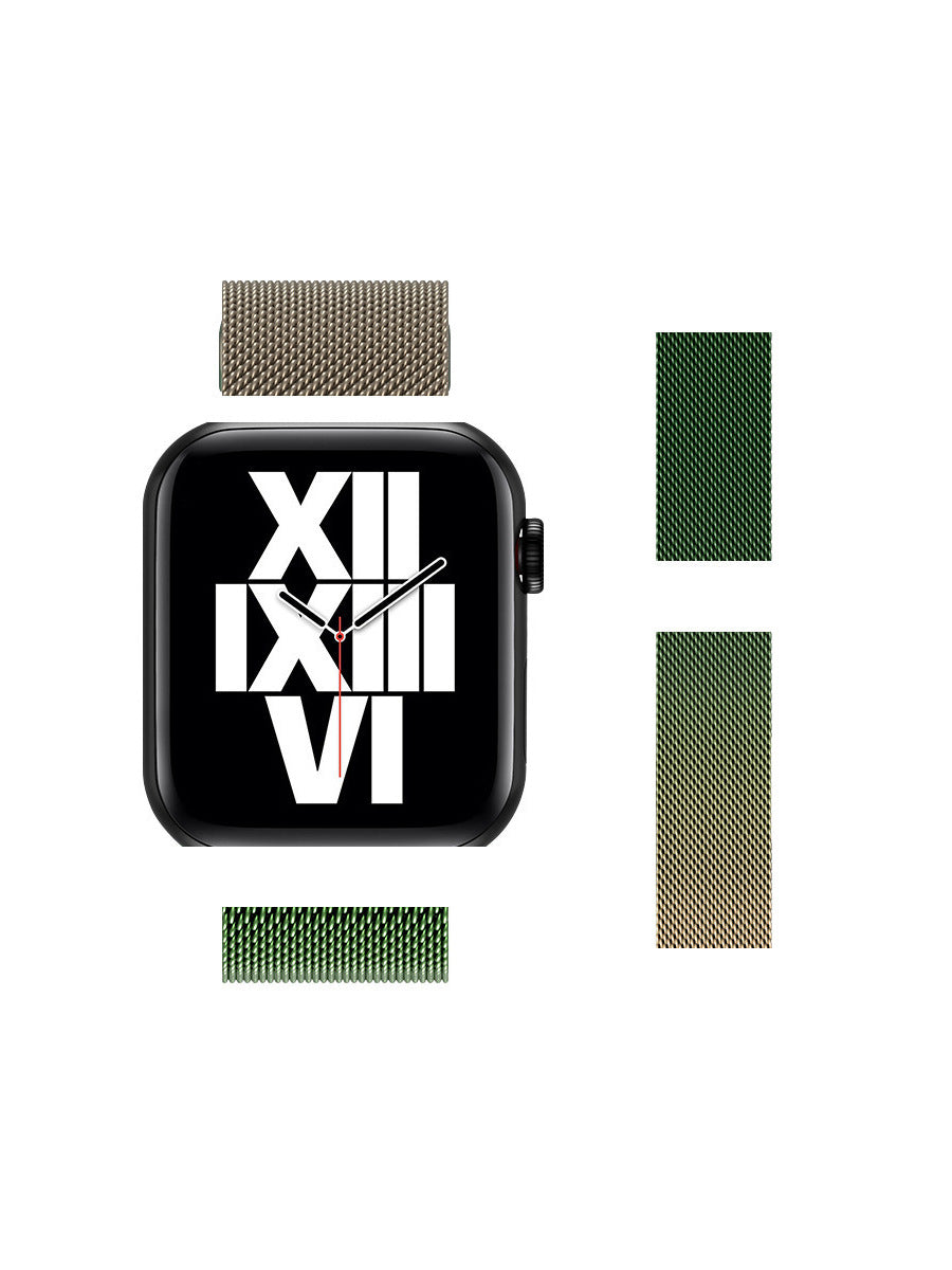 【磁力で簡単装着】ミラネーゼマグネットバンド【Apple Watch】T0034