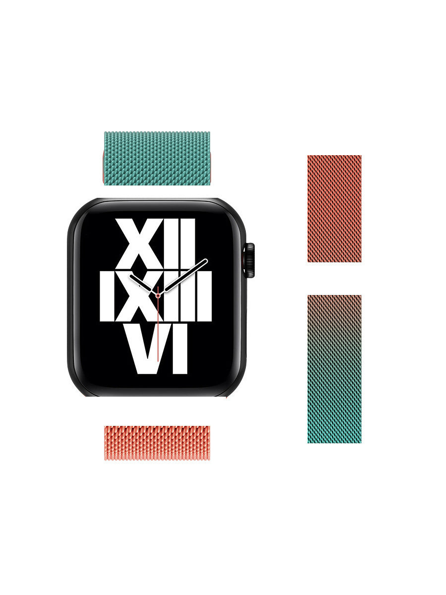 【磁力で簡単装着】ミラネーゼマグネットバンド【Apple Watch】T0034