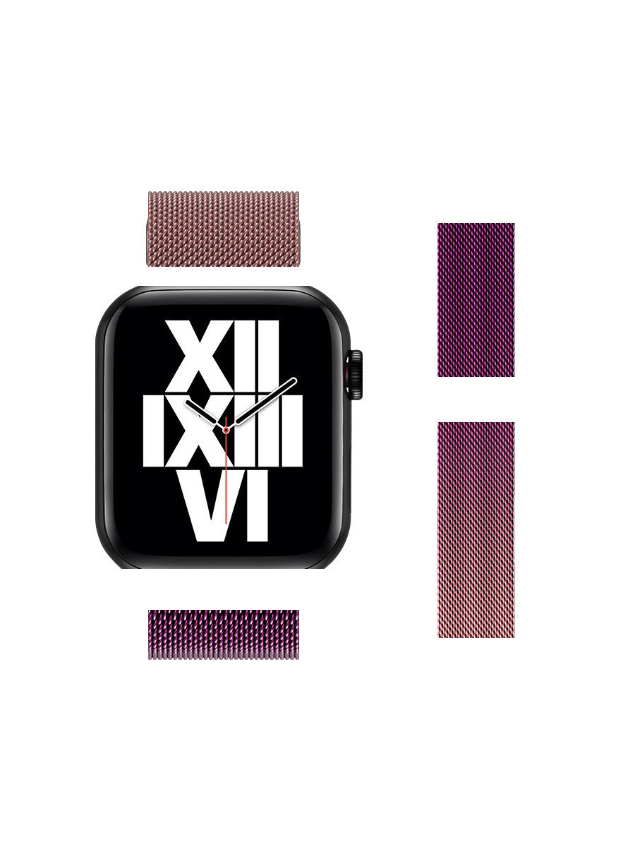 【磁力で簡単装着】ミラネーゼマグネットバンド【Apple Watch】T0034