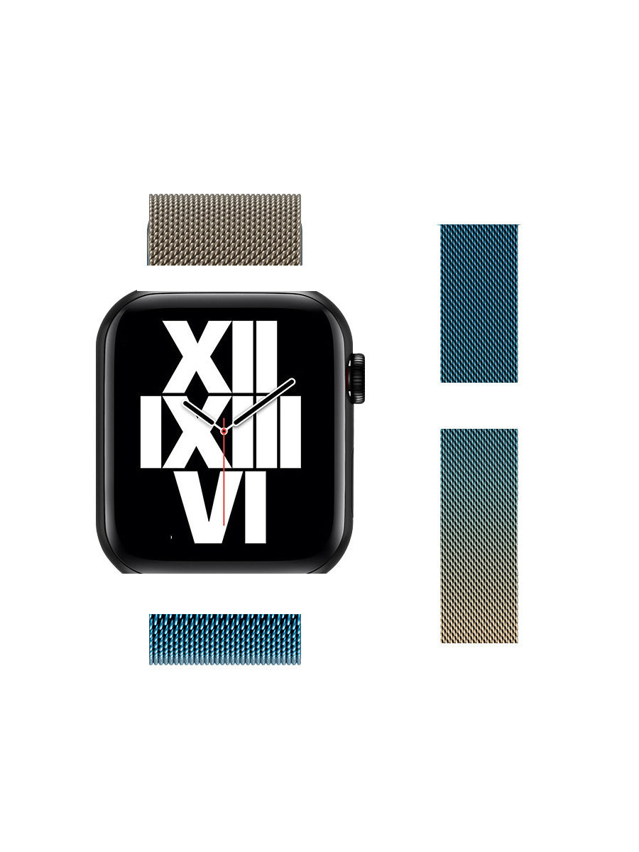 【磁力で簡単装着】ミラネーゼマグネットバンド【Apple Watch】T0034