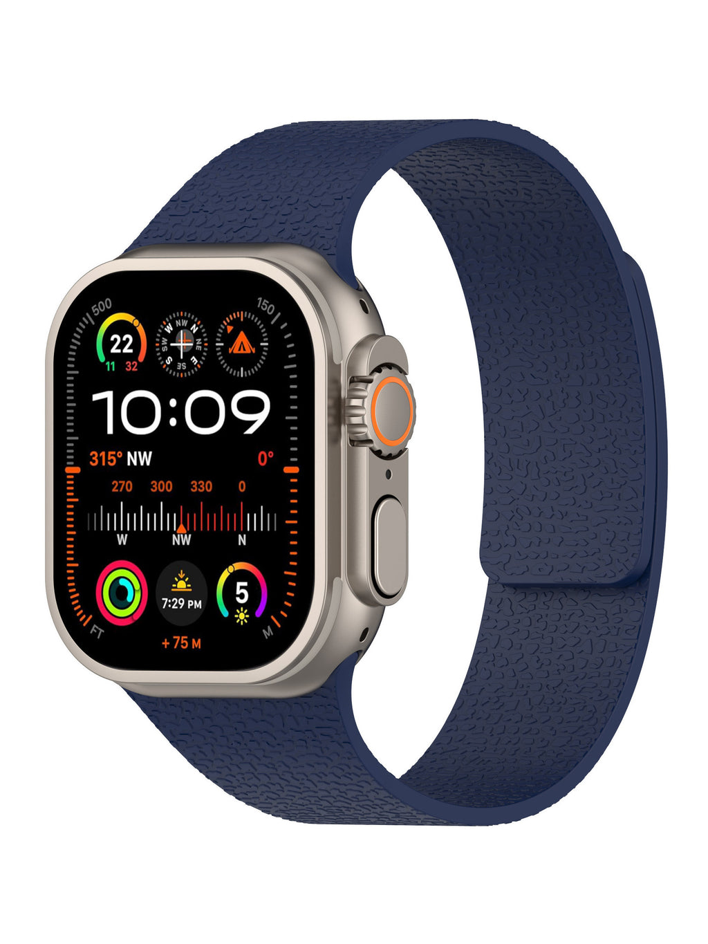 【上質な質感】ライチ柄シリコンバンドT0038