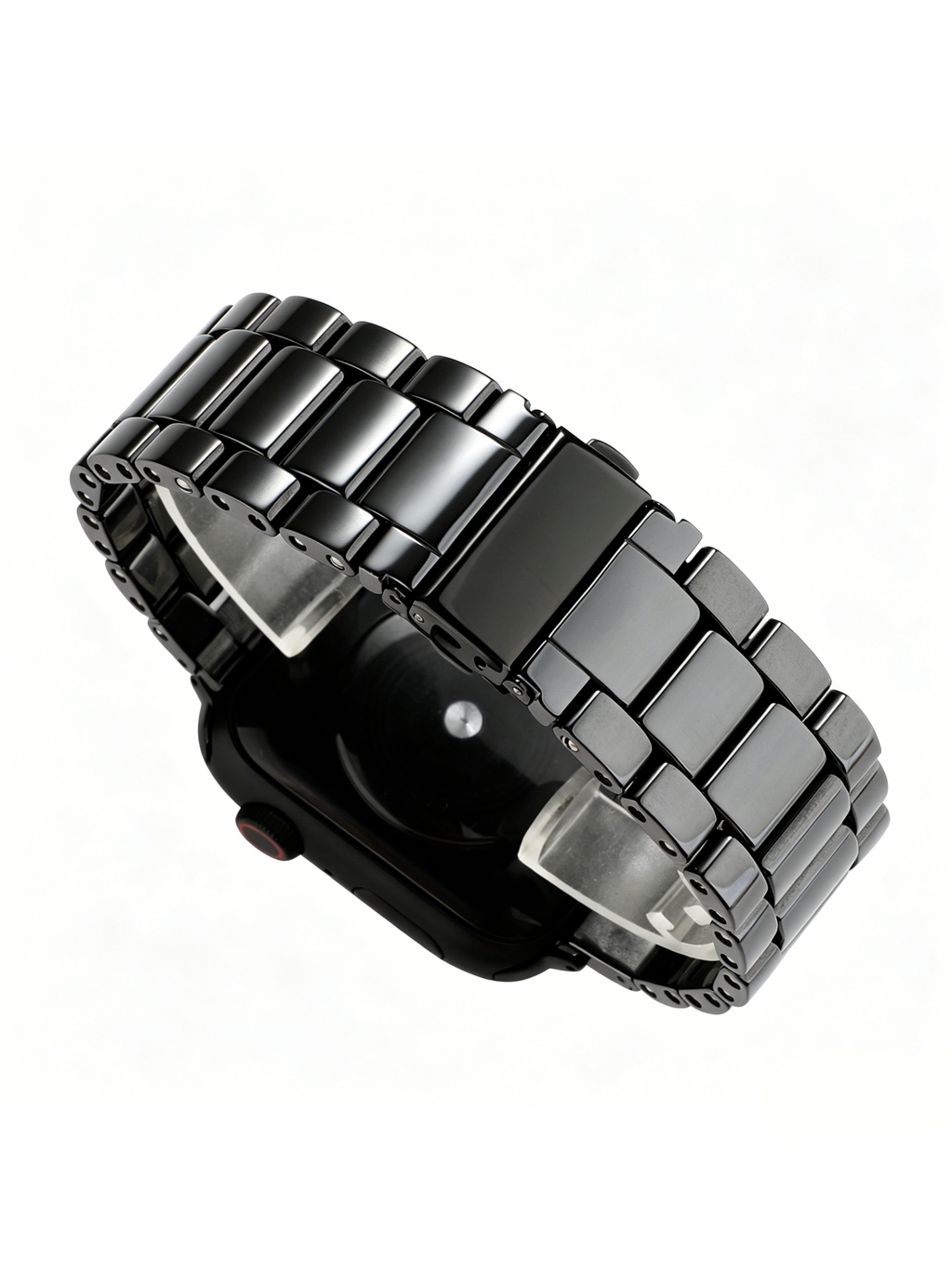 【シンプルでおしゃれ】セラミック製金属バックルウォッチバンドT0100