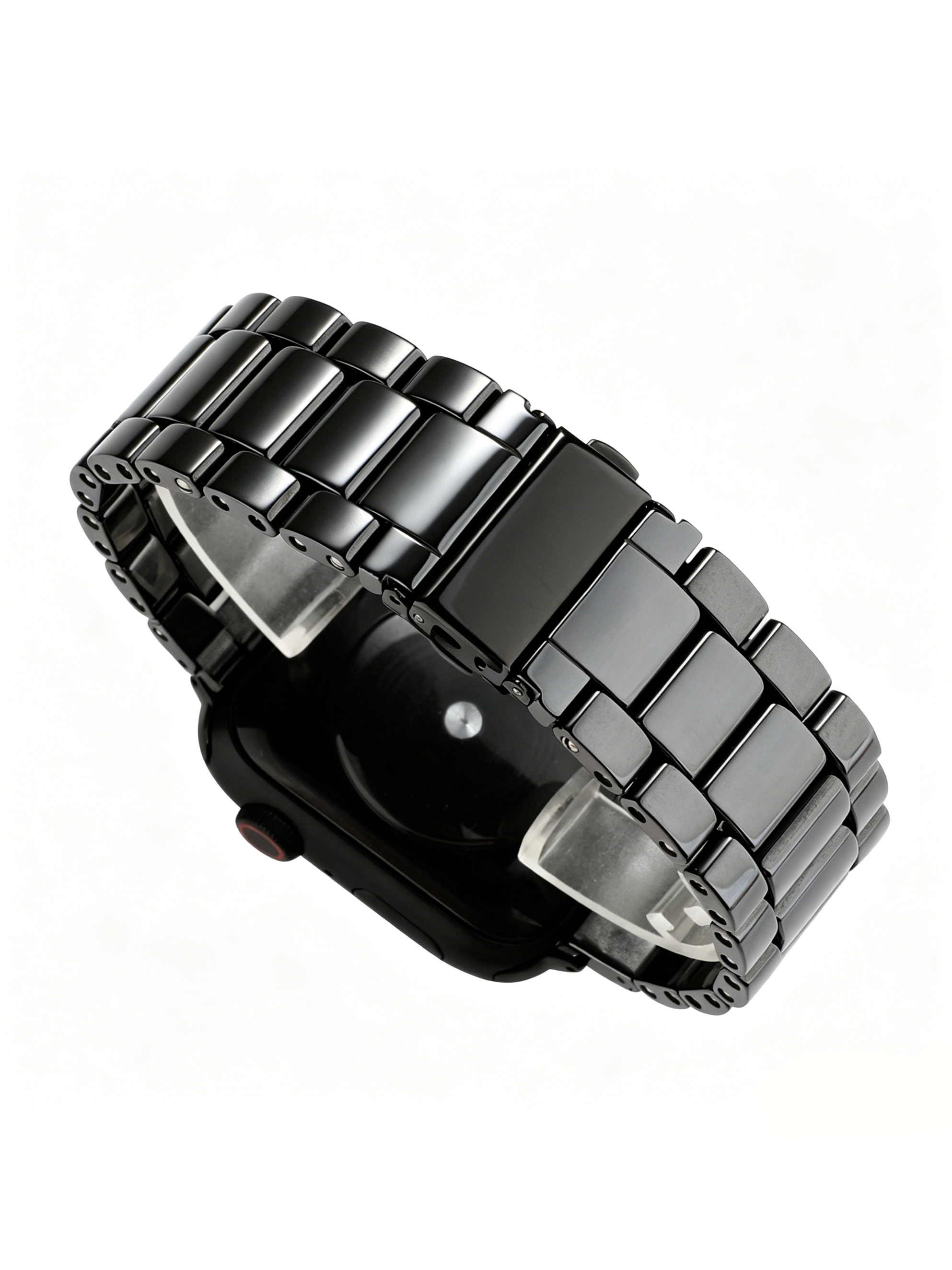 【シンプルでおしゃれ】セラミック製金属バックルウォッチバンドT0100